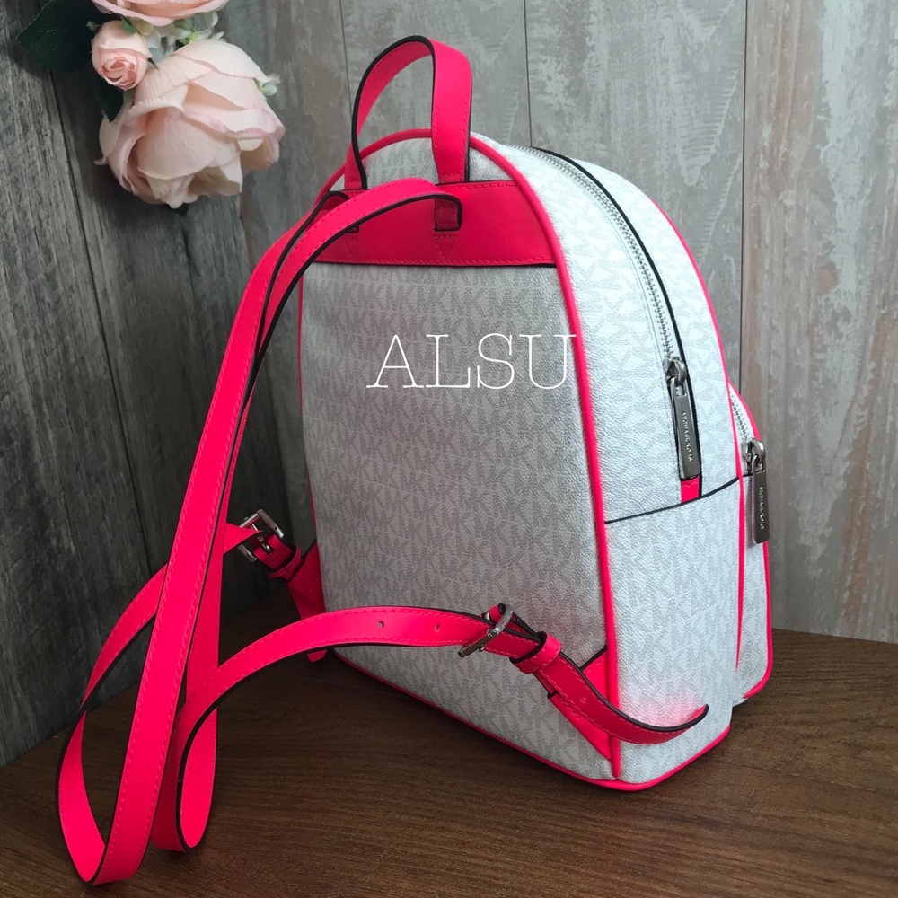 Michael Kors Fulton Sport Med Backpack Neon Pink W - Picture 4 of 7